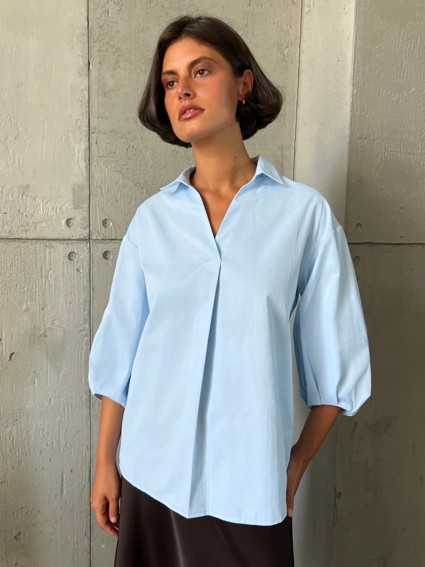 Рубашка офисная оверсайз, блузка - image 2