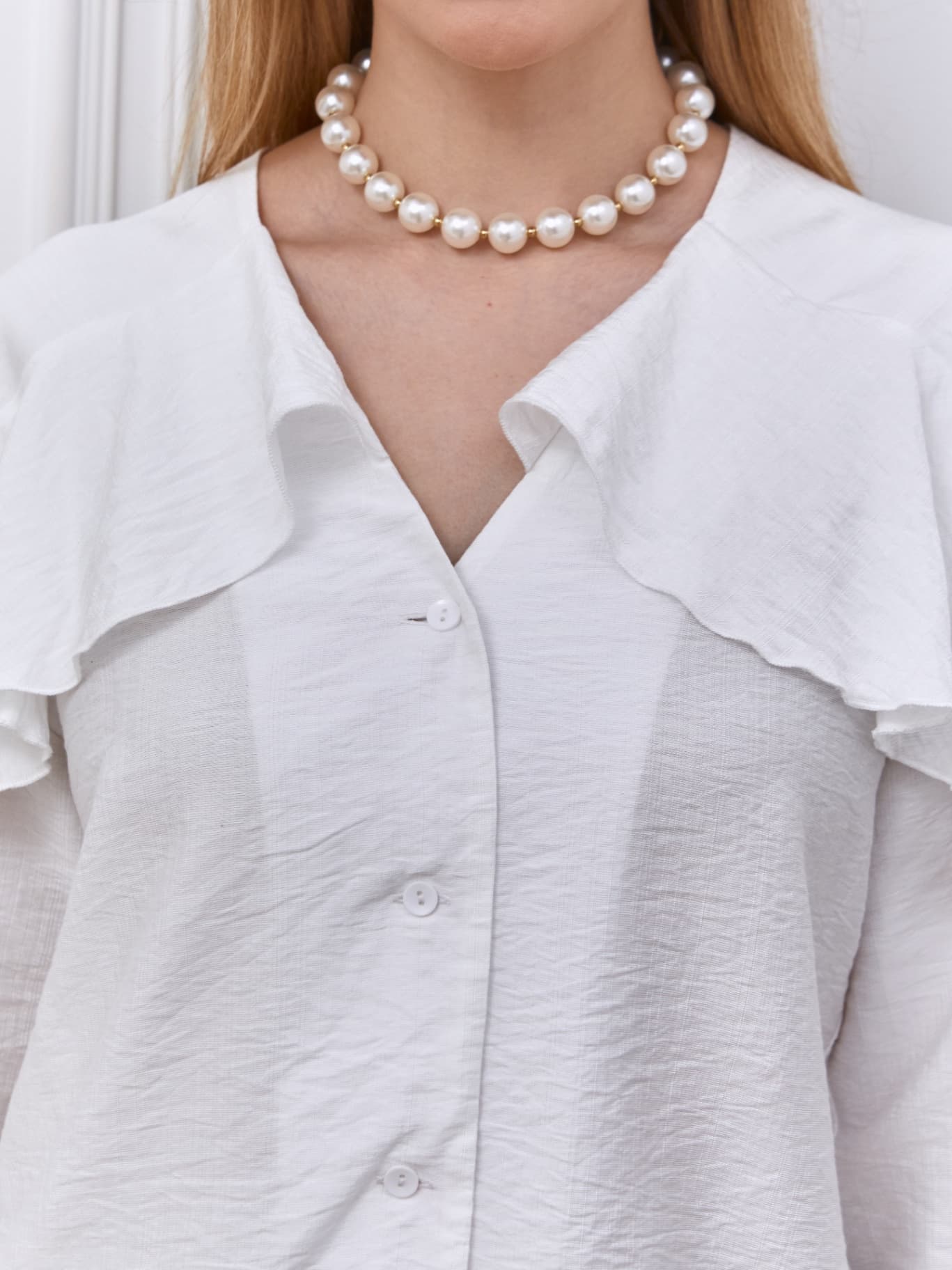 Блузка с воланами нарядная — 5