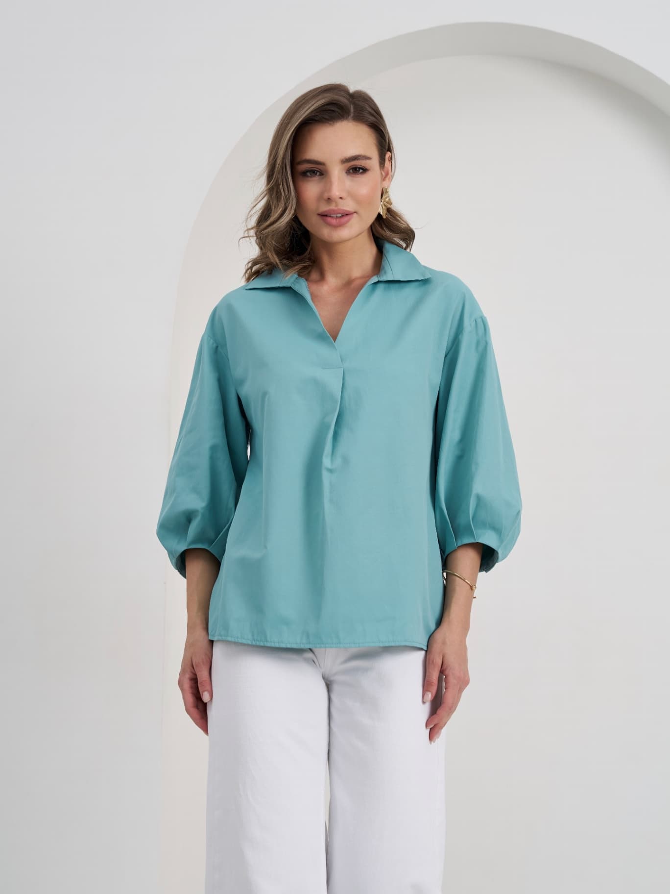 Рубашка офисная оверсайз, блузка - image 2