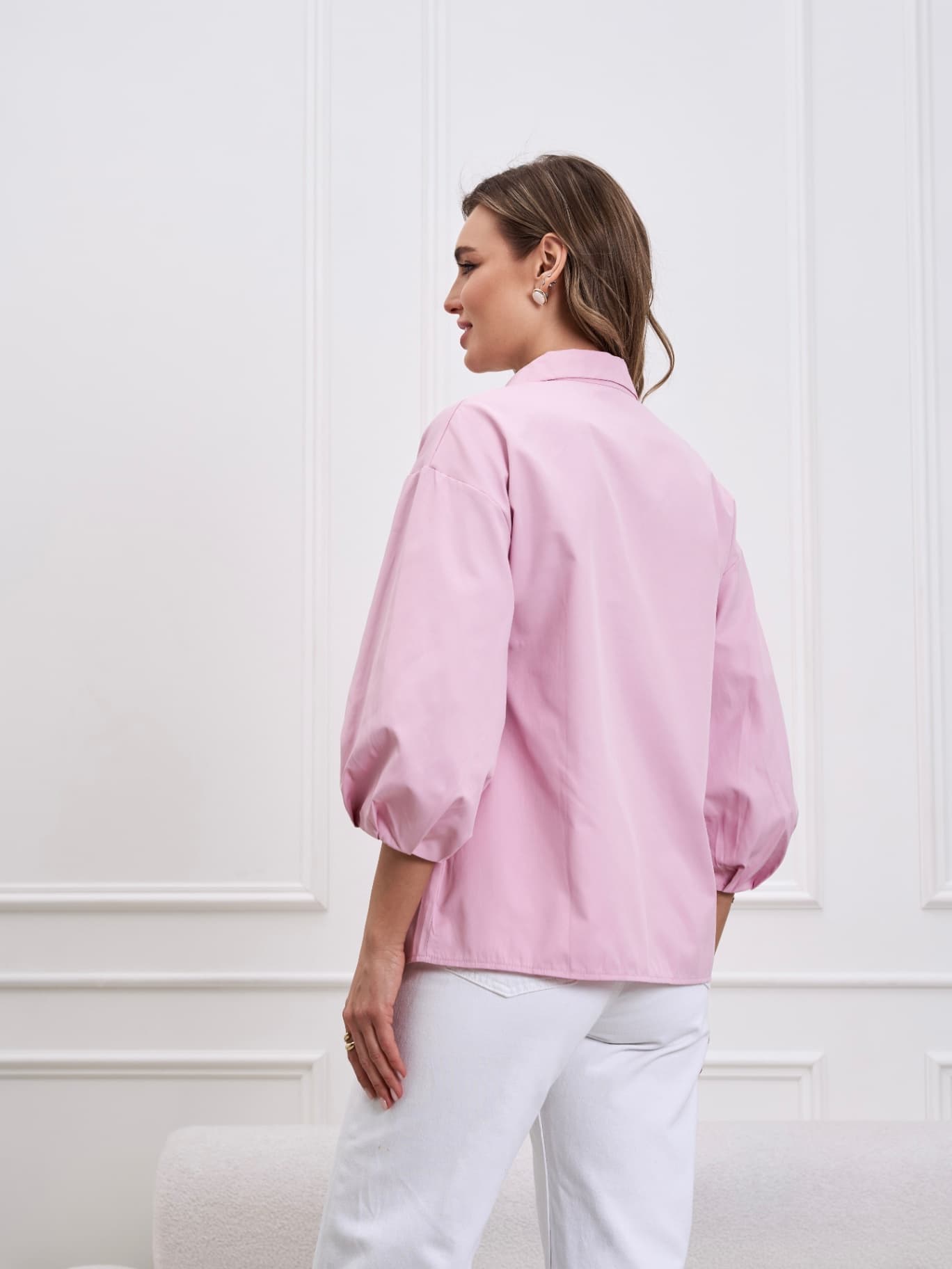 Рубашка офисная оверсайз, блузка - image 3