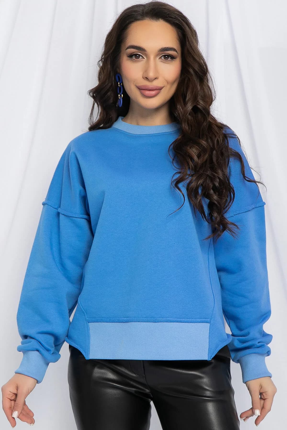 Свитшот Бриз (голубой) — photo 3 — Լուսանկար 3 / 8